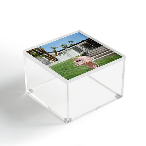 Bethany Young Photography Pink Palm Springs II on Film Acrylic Box
