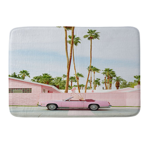 Bethany Young Photography Pink Palm Springs on Film Memory Foam Bath Mat