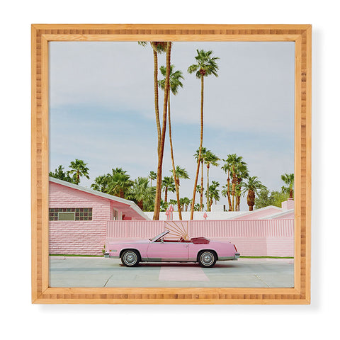 Bethany Young Photography Pink Palm Springs on Film Framed Wall Art