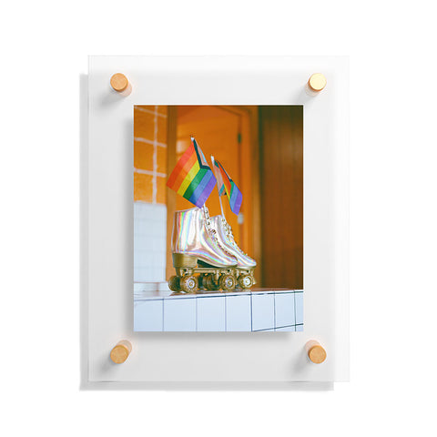 Bethany Young Photography Pride Skate on Film Floating Acrylic Print