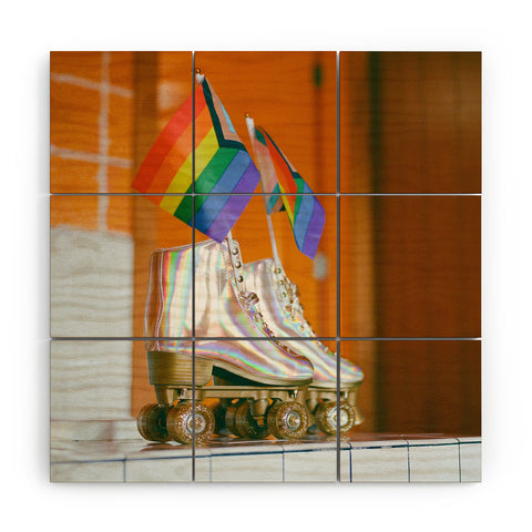 Bethany Young Photography Pride Skate on Film Wood Wall Mural
