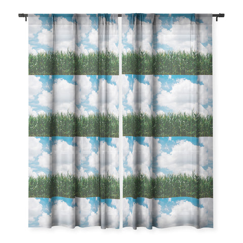 Bethany Young Photography Rural Corn Fields III Sheer Window Curtain
