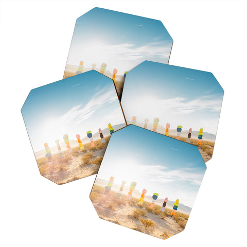 Bethany Young Photography Seven Magic Mountains Sunrise Coaster Set