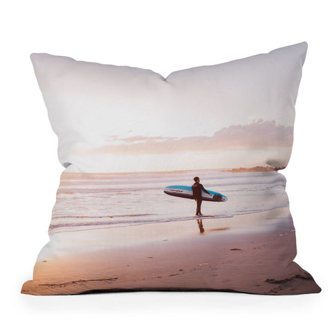 Bethany Young Photography Venice Beach Surfer Outdoor Throw Pillow