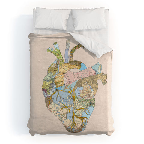 Bianca Green A Travelers Heart Duvet Cover