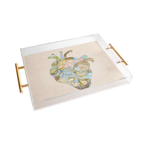 Bianca Green A Travelers Heart Acrylic Tray