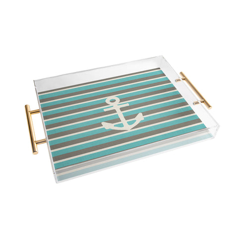 Bianca Green Anchor 1 Acrylic Tray