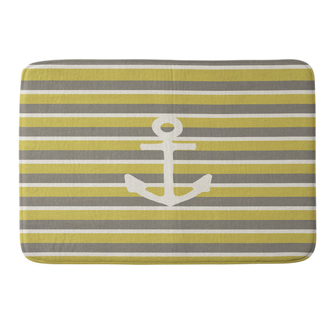Bianca Green Anchor 2 Memory Foam Bath Mat