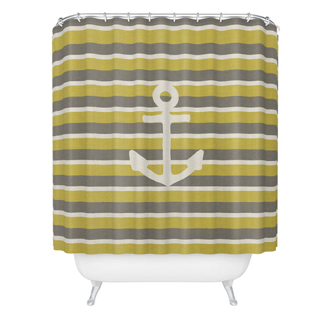 Bianca Green Anchor 2 Shower Curtain