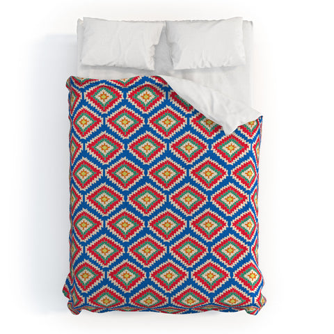 Bianca Green Aztec Fiber 2 Duvet Cover