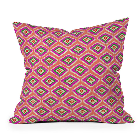 Bianca Green Aztec Fiber 6 Outdoor Throw Pillow