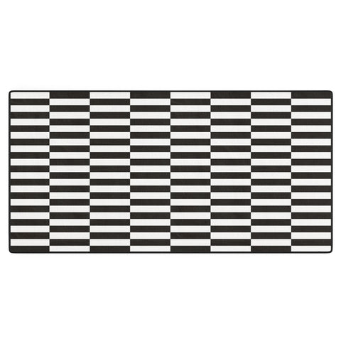 Bianca Green Black And White Order Desk Mat