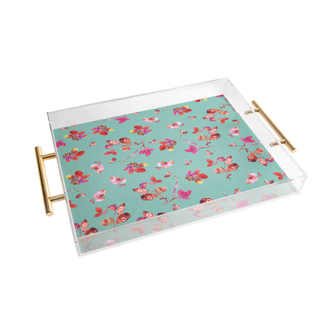 Bianca Green Bloom II Acrylic Tray