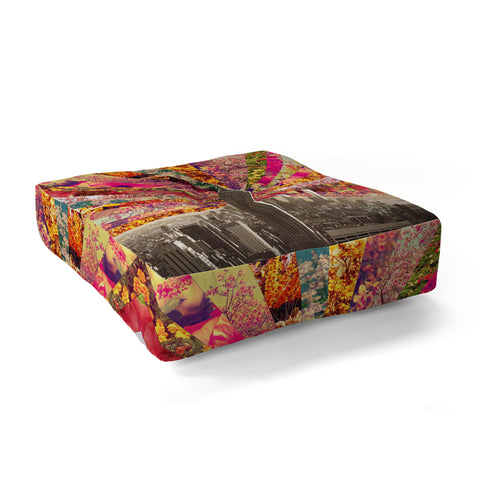 Bianca Green Blooming NY Floor Pillow Square