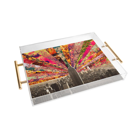 Bianca Green Blooming NY Acrylic Tray