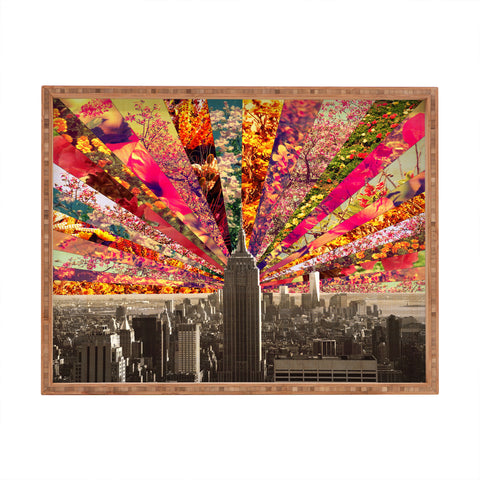 Bianca Green Blooming NY Rectangular Tray