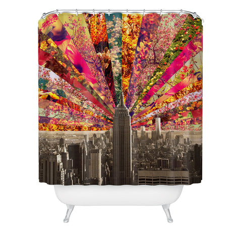 Bianca Green Blooming NY Shower Curtain