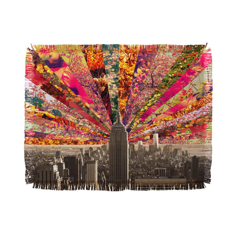 Bianca Green Blooming NY Throw Blanket