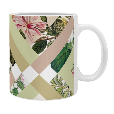 Bianca Green Cubed Vintage Botanicals Coffee Mug
