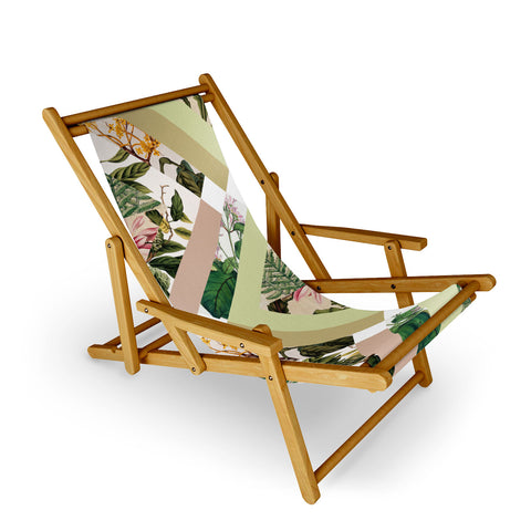 Bianca Green Cubed Vintage Botanicals Sling Chair
