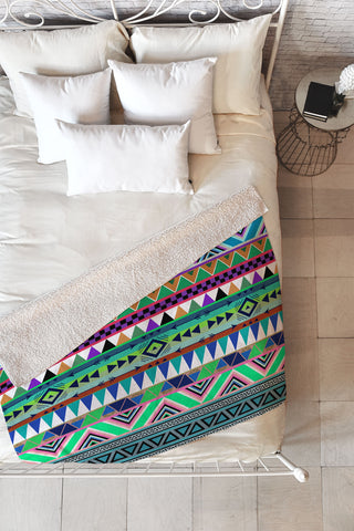 Bianca Green Esodrevo Fleece Throw Blanket