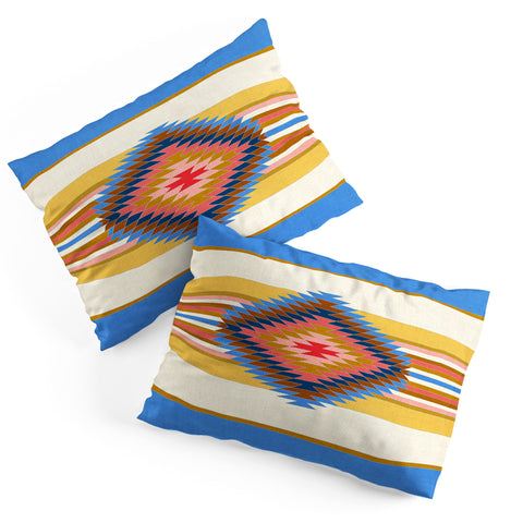 Bianca Green Fiesta Blue Pillow Shams