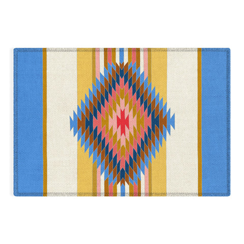 Bianca Green Fiesta Blue Outdoor Rug