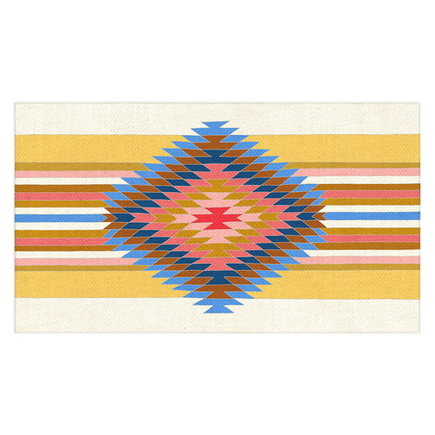 Bianca Green Fiesta Blue Tablecloth