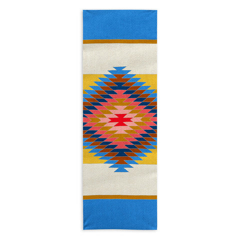 Bianca Green Fiesta Blue Yoga Towel