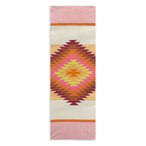 Bianca Green Fiesta Rose Yoga Towel