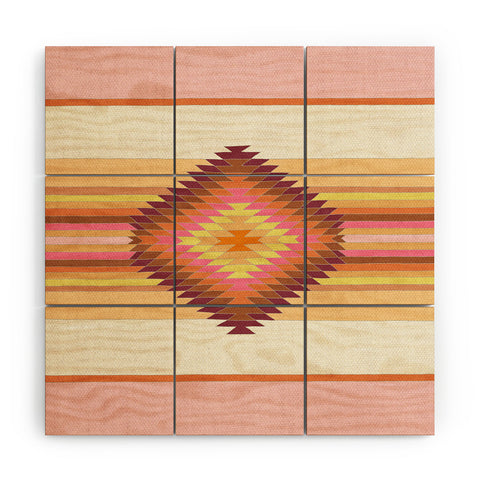 Bianca Green Fiesta Rose Wood Wall Mural