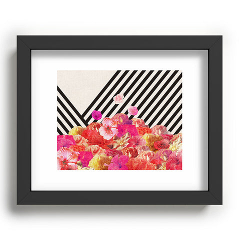 Bianca Green Floraline II Recessed Framing Rectangle