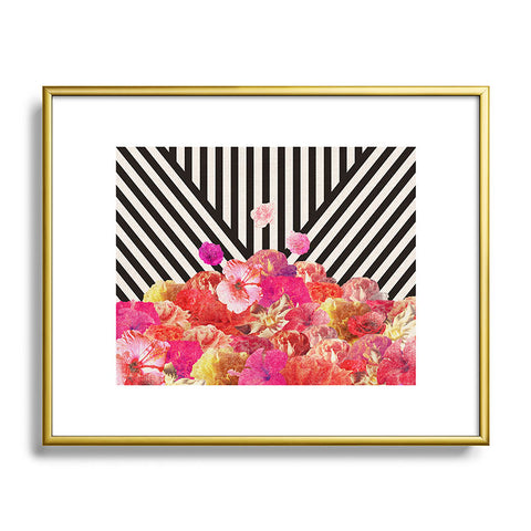 Bianca Green Floraline Metal Framed Art Print