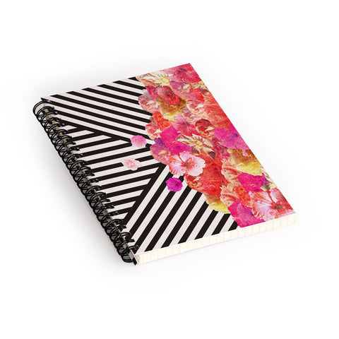 Bianca Green Floraline Spiral Notebook