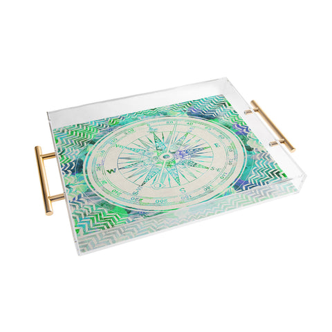 Bianca Green Follow Your Own Path Mint Acrylic Tray