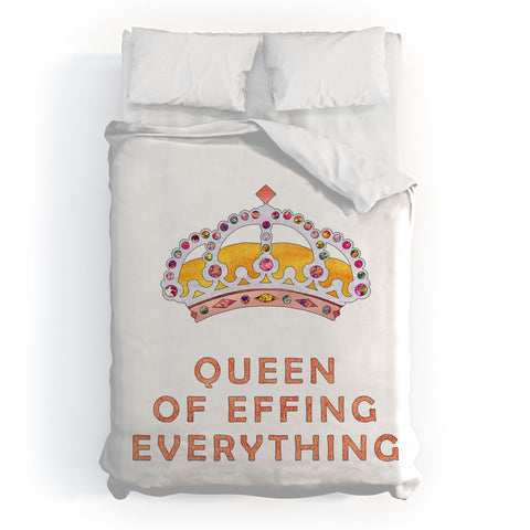 Bianca Green Her Daily Motivation Copper Duvet Cover