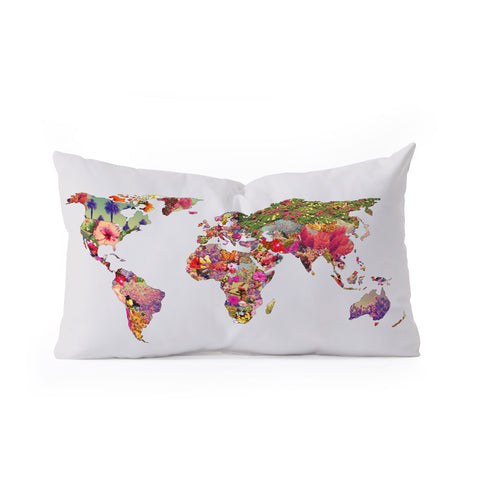 Bianca Green Its Your World Oblong Throw Pillow