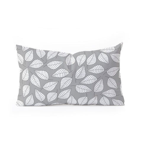 Bianca Green Leafy Oblong Throw Pillow