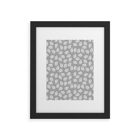 Bianca Green Leafy Framed Art Print