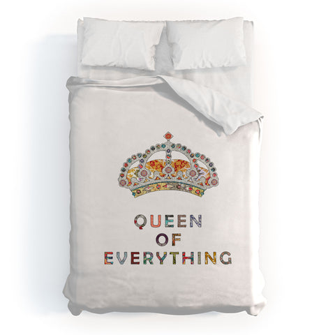 Bianca Green Queen Of Everything Duvet Cover