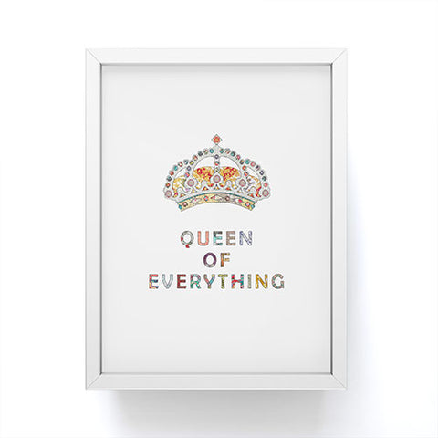 Bianca Green Queen Of Everything Framed Mini Art Print