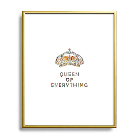 Bianca Green Queen Of Everything Metal Framed Art Print