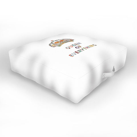 Bianca Green Queen Of Everything Outdoor Floor Cushion