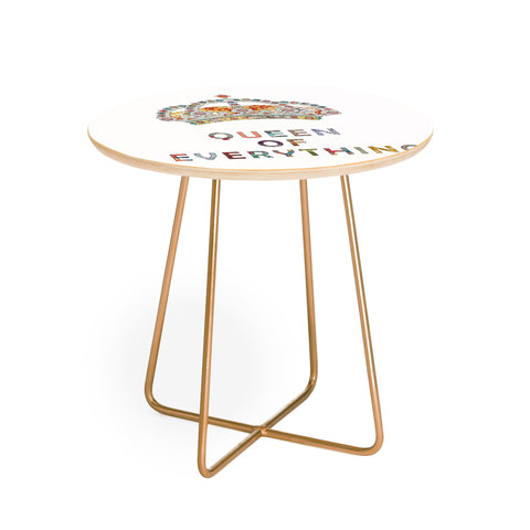 Bianca Green Queen Of Everything Round Side Table