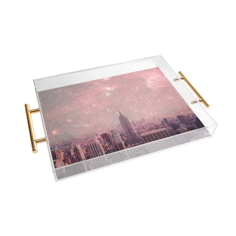 Bianca Green Stardust Covering New York Acrylic Tray