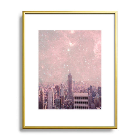 Bianca Green Stardust Covering New York Metal Framed Art Print