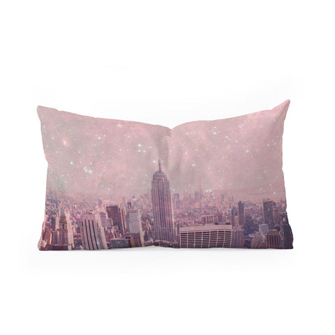 Bianca Green Stardust Covering New York Oblong Throw Pillow