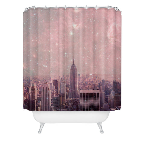 Bianca Green Stardust Covering New York Shower Curtain