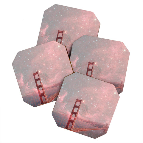 Bianca Green Stardust Covering San Francisco Coaster Set