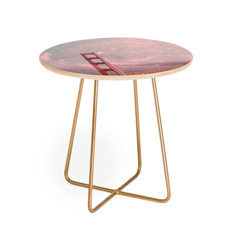 Bianca Green Stardust Covering San Francisco Round Side Table